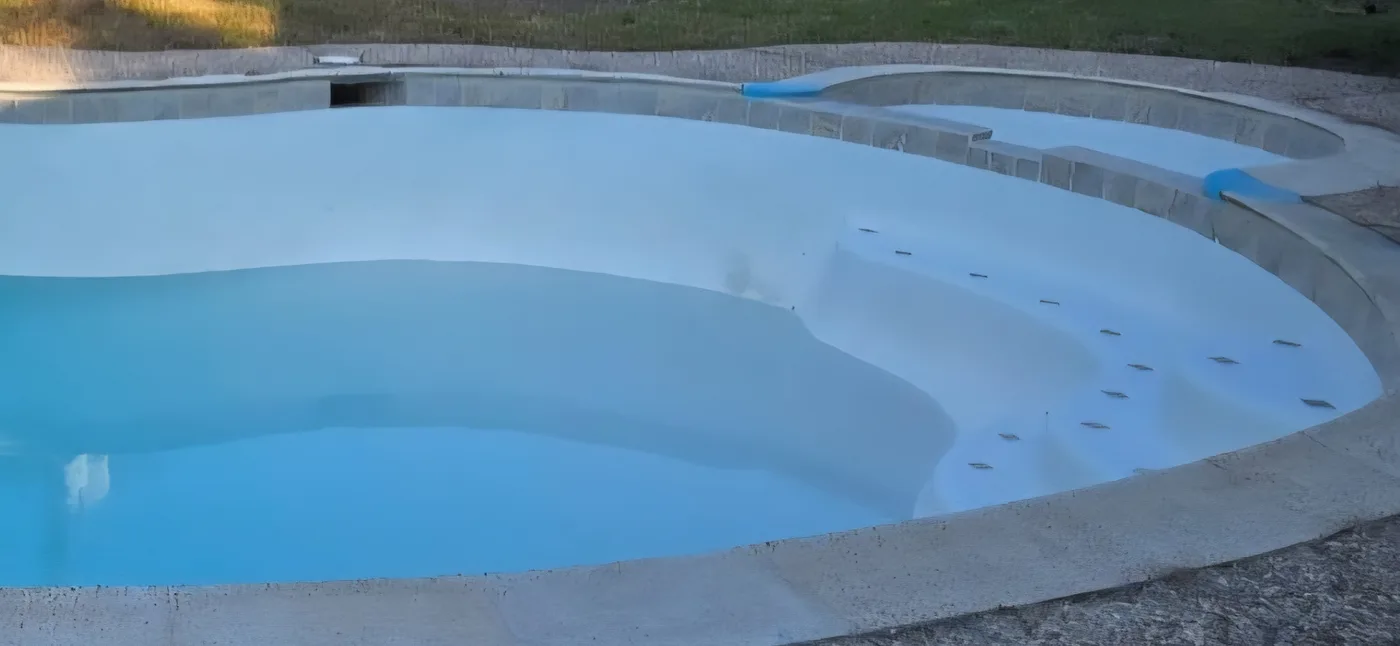 Freshly replastered and resurfaced pool by Redzone Pools in Missouri City, TX